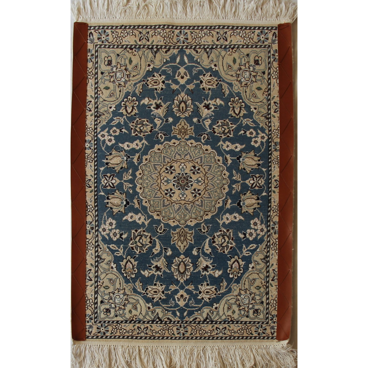 Nain Persian Wool & Silk Rug -  PRN1005-Persian Handicrafts