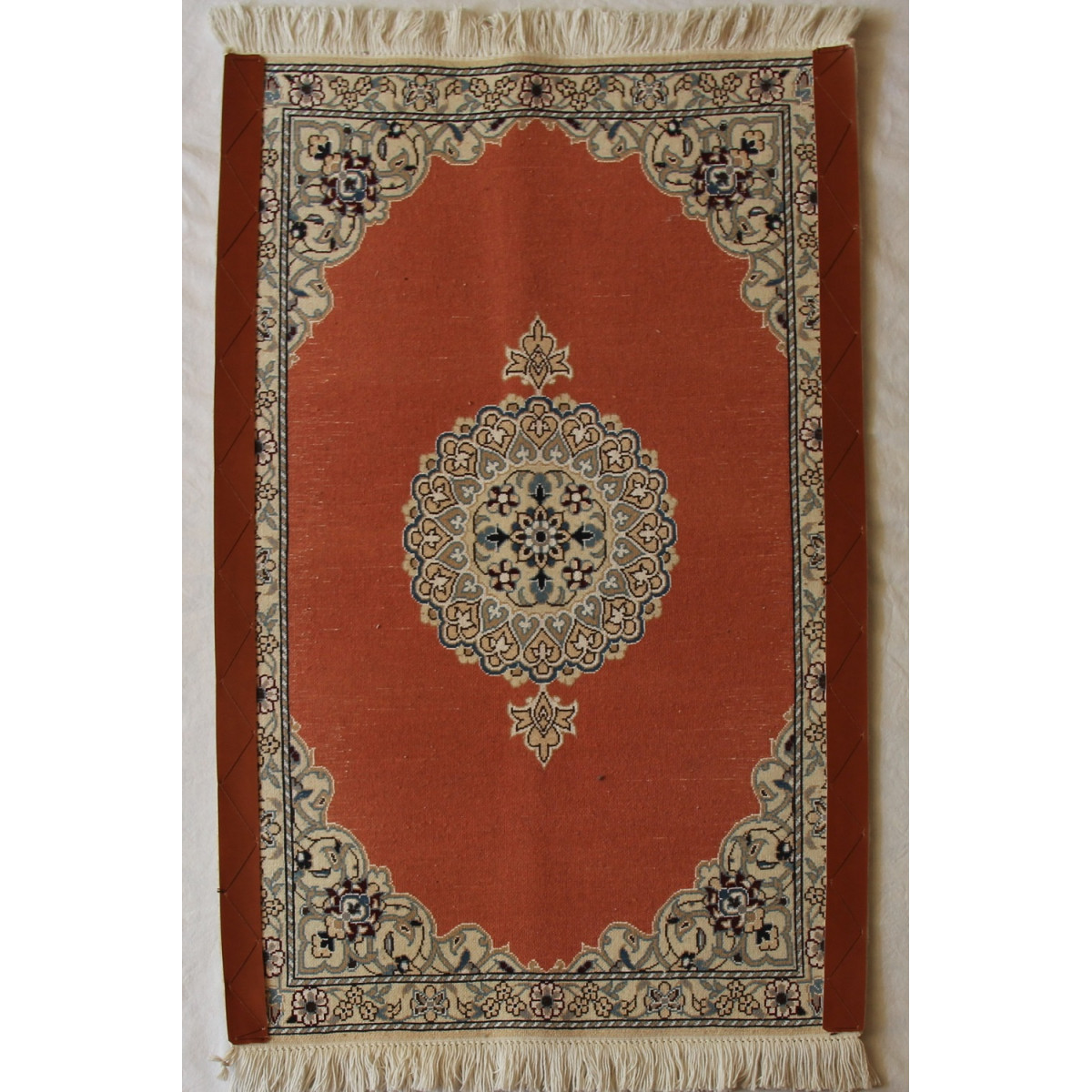 Nain Persian Wool & Silk Rug -  PRN1006-Persian Handicrafts
