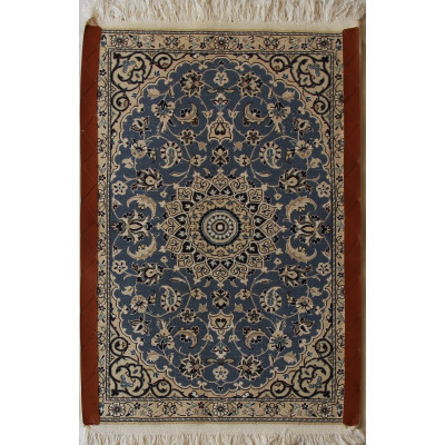 Nain Persian Wool & Silk Rug - PRN1007