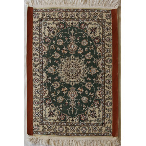 Nain Persian Wool & Silk Rug - PRN1008-Persian Handicrafts