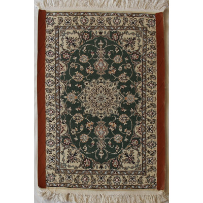 Nain Persian Wool & Silk Rug - PRN1008