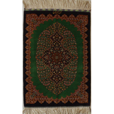Qom Persian Silk Rug - PRQ1011