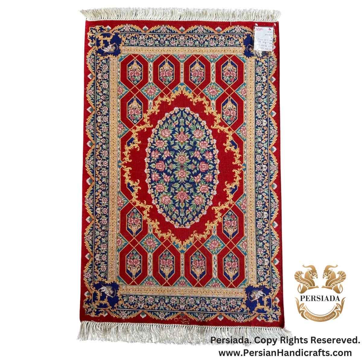 Handmade Silk | Qum Persian Rug | RQ8001-Persiada Persian Handicrafts