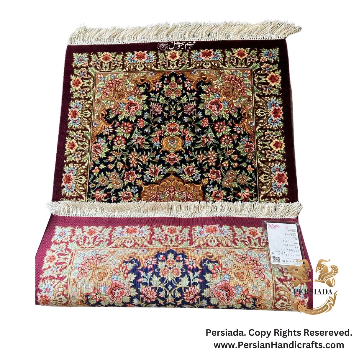 Handmade Silk | Qum Persian Rug | RQ8002-Persiada Persian Handicrafts