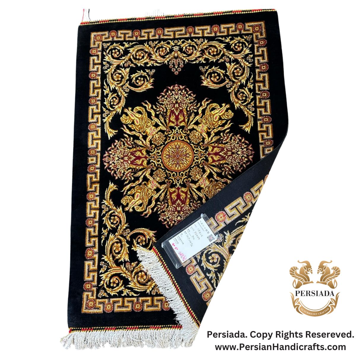 Handmade Silk | Qum Persian Rug | RQ8005-Persiada Persian Handicrafts