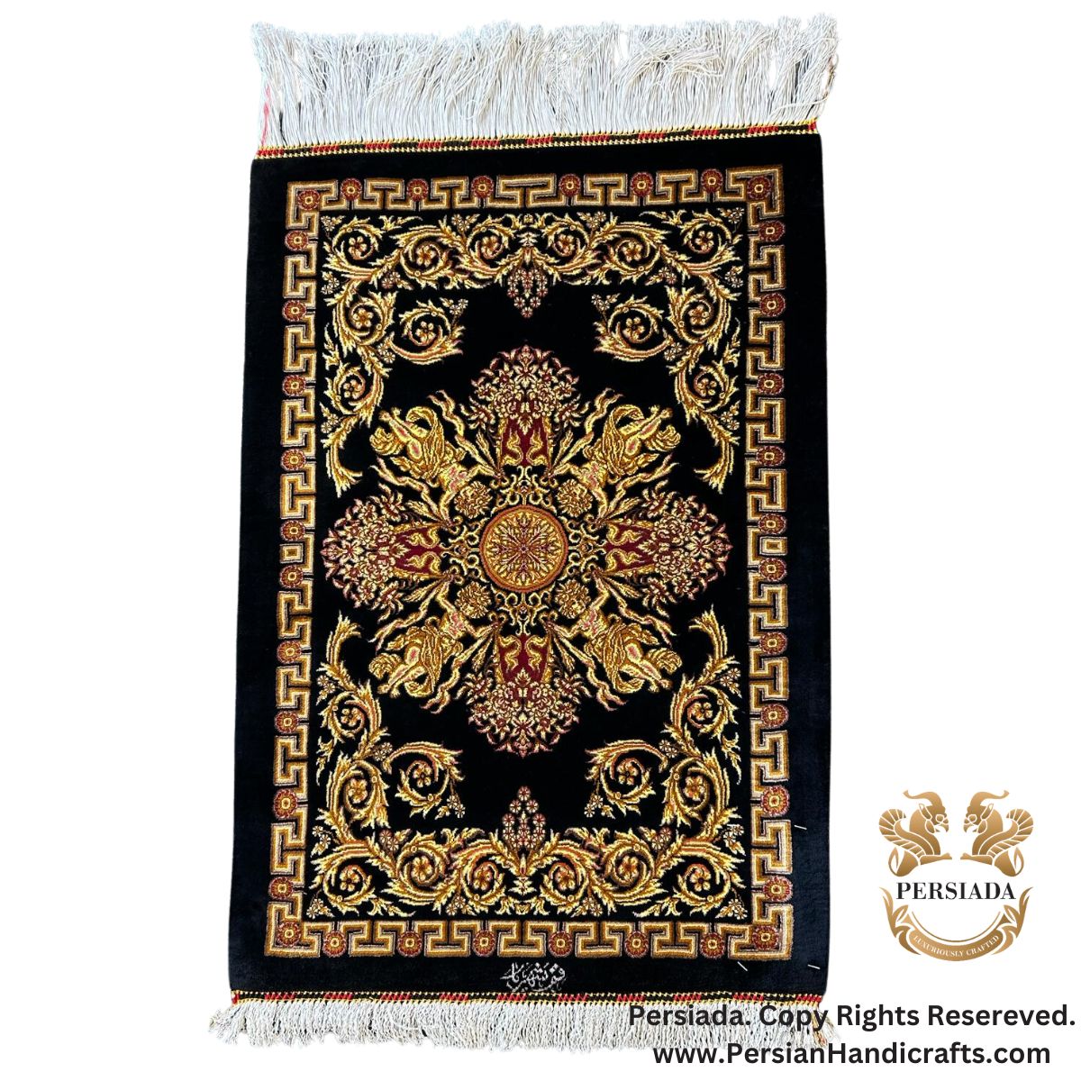 Handmade Silk | Qum Persian Rug | RQ8005-Persiada Persian Handicrafts