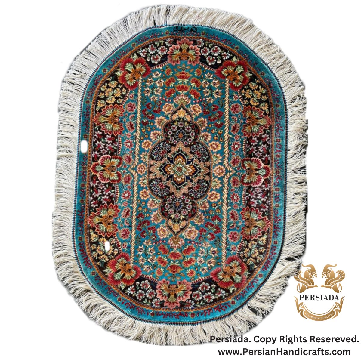 Handmade Silk | Qum Persian Rug | RQ8010-Persiada Persian Handicrafts