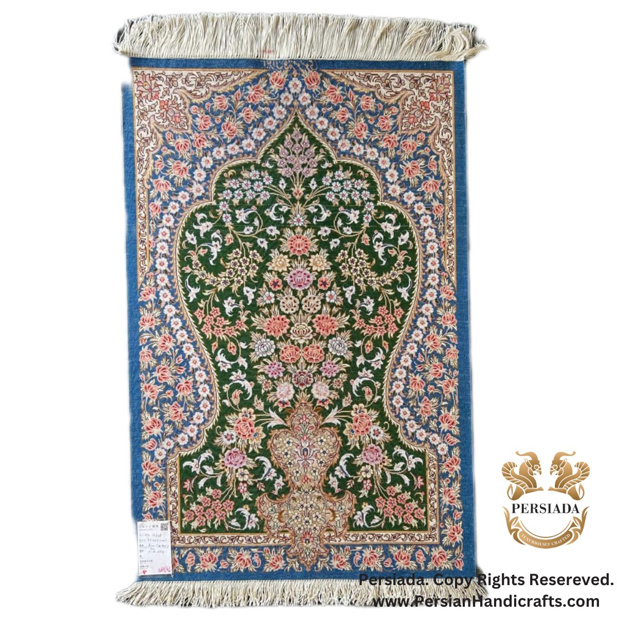 Handmade Silk | Qum Persian Rug | RQ8011-Persiada Persian Handicrafts