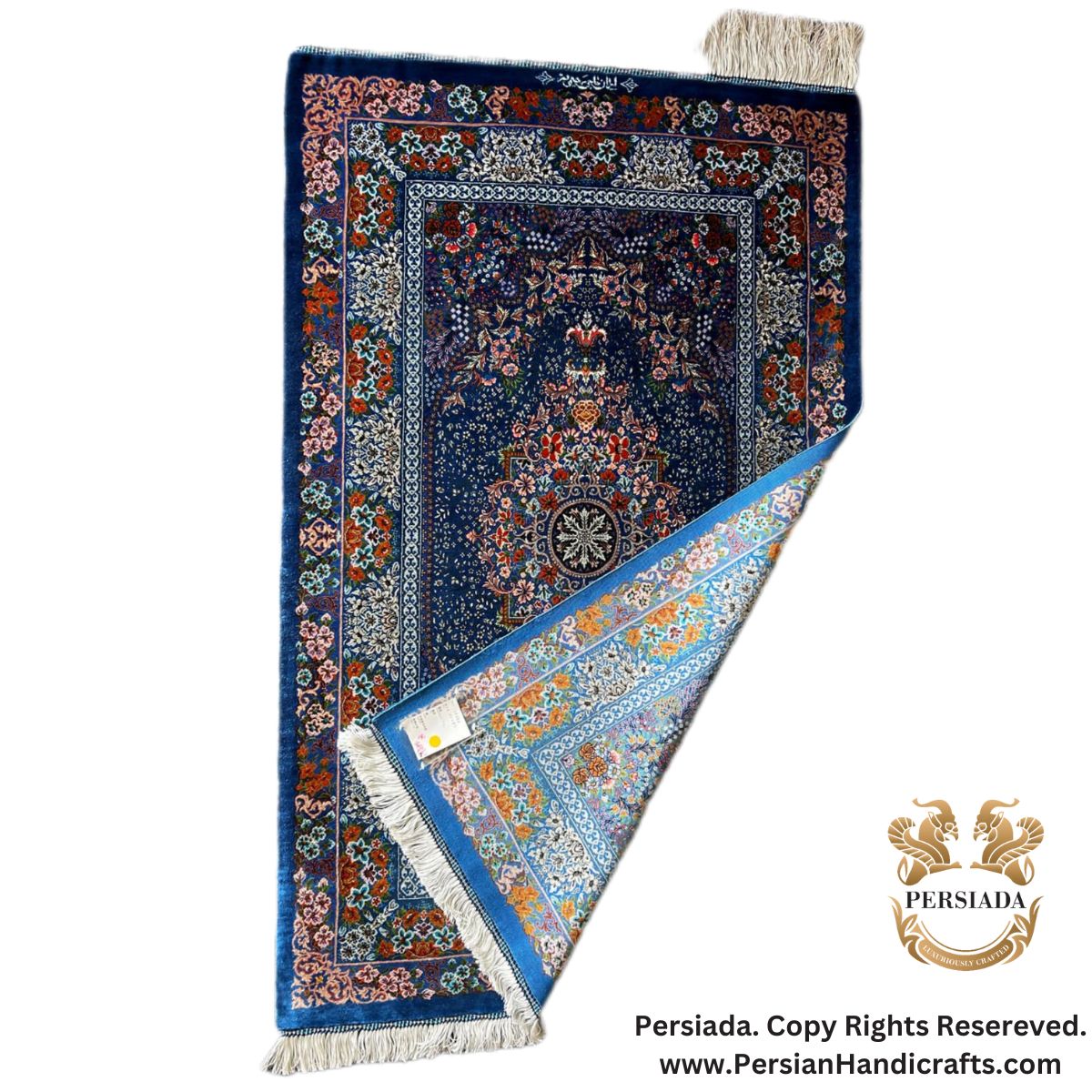 Handmade Silk | Qum Persian Rug | RQ8015-Persiada Persian Handicrafts