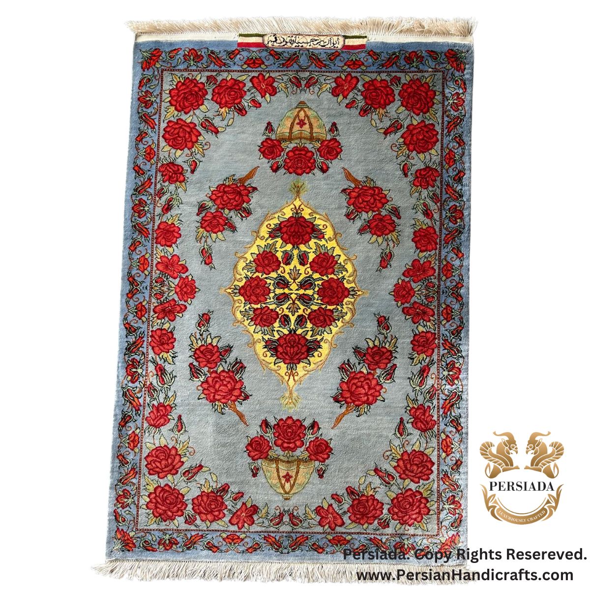 Handmade Silk | Qum Persian Rug | RQ8019-Persiada Persian Handicrafts