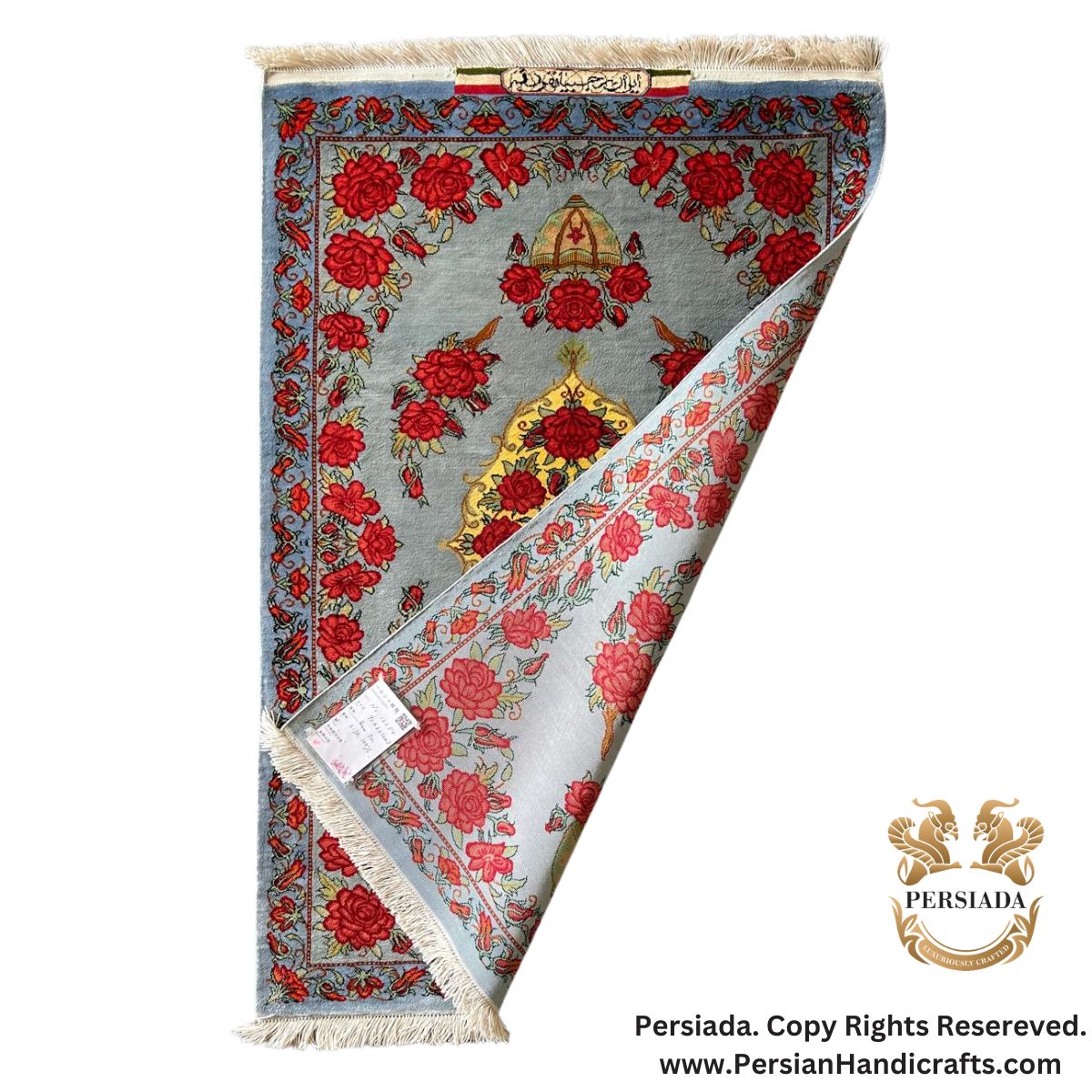 Handmade Silk | Qum Persian Rug | RQ8019-Persiada Persian Handicrafts