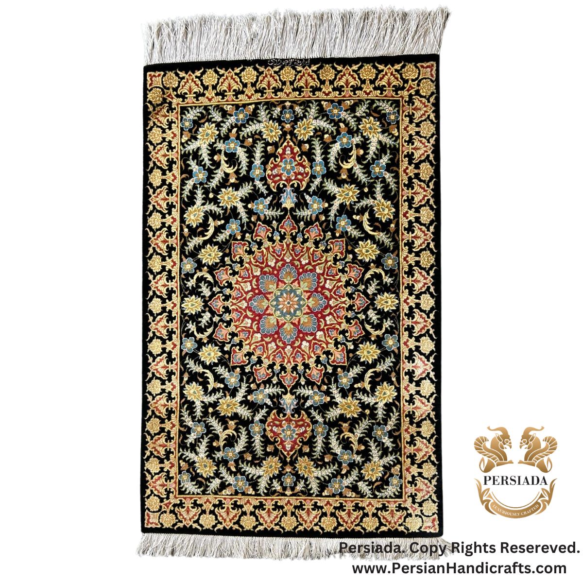 Handmade Silk | Qum Persian Rug | RQ8020-Persiada Persian Handicrafts