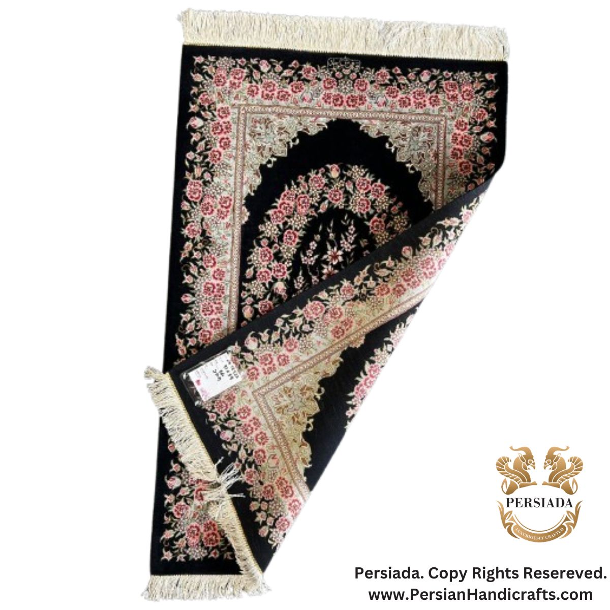 Handmade Silk | Qum Persian Rug | RQ8022-Persiada Persian Handicrafts