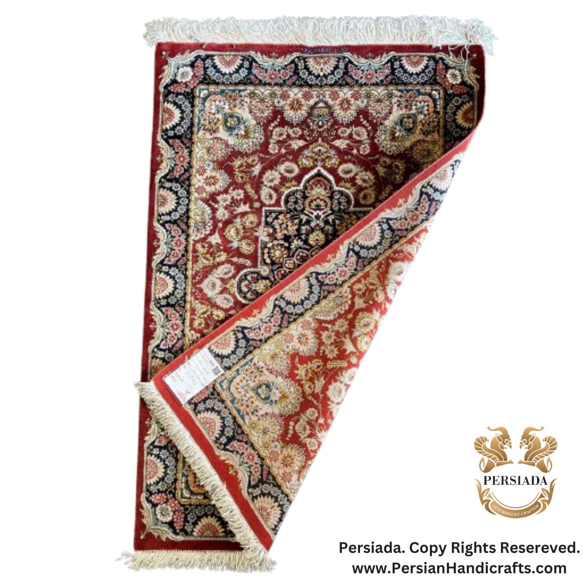 Handmade Silk | Qum Persian Rug | RQ8024-Persiada Persian Handicrafts