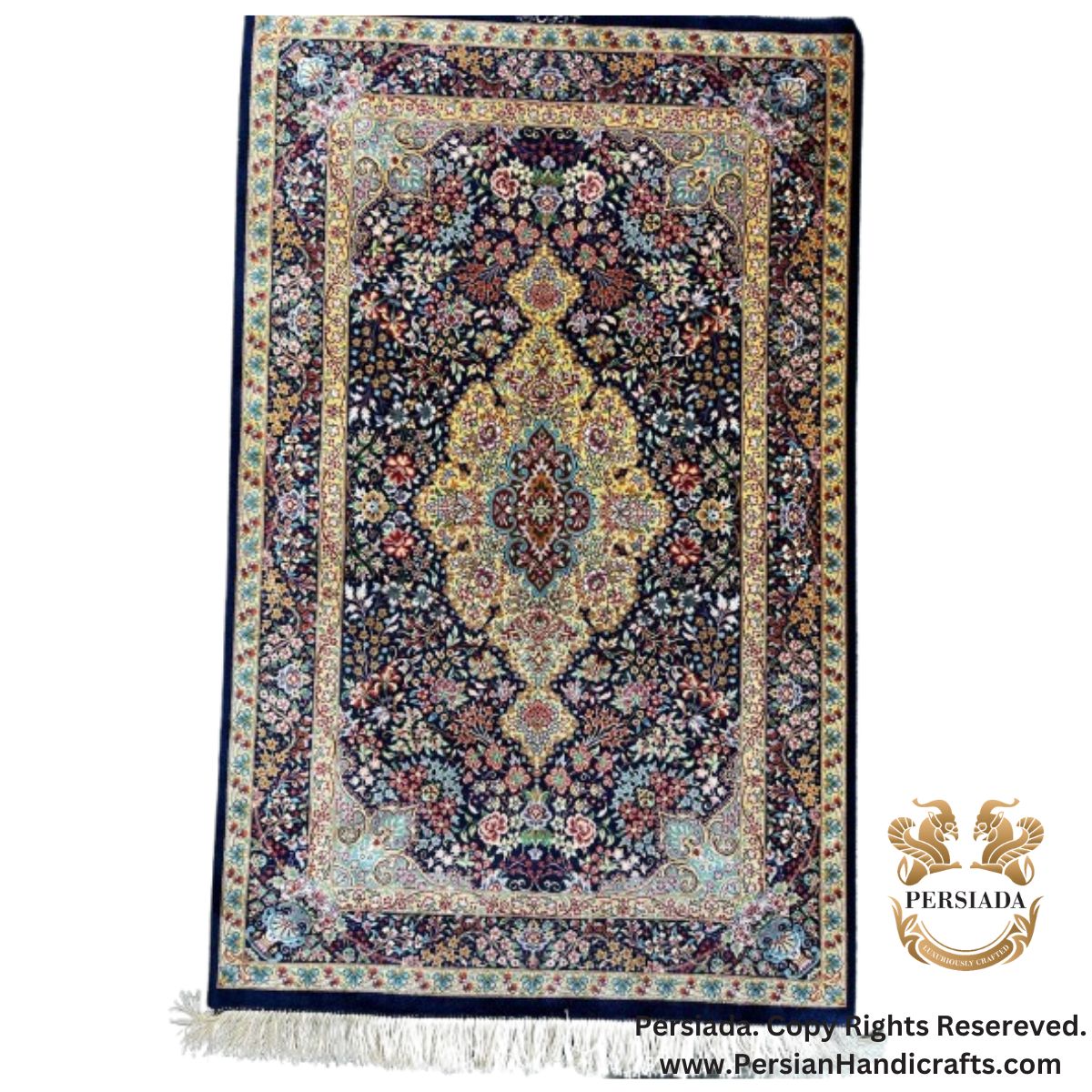 Handmade Silk | Qum Persian Rug | RQ8026-Persiada Persian Handicrafts