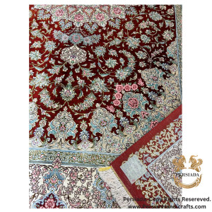 Handmade Silk | Qum Persian Rug | RQ8037-Persiada Persian Handicrafts Handmade Silk | Qum Persian Rug | RQ8037-Persiada Persian Handicrafts