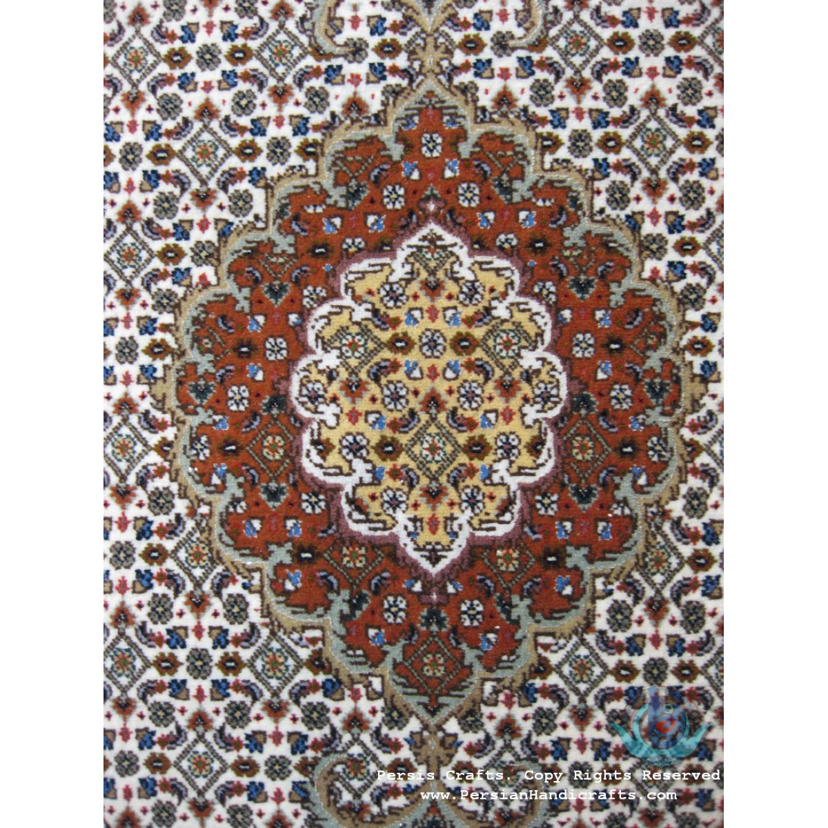Persian Mahi Design Tabriz Rug - RT4000-Persian Handicrafts